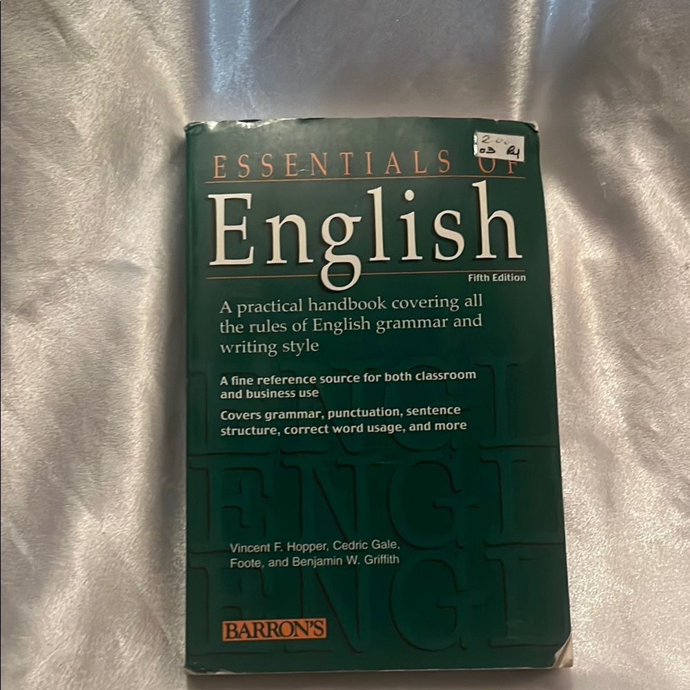 Barron's Essentials of English Handbook